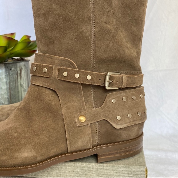 NWOB Nine West ‘Luciana’ Tall Suede Riding Boot - Picture 6 of 12